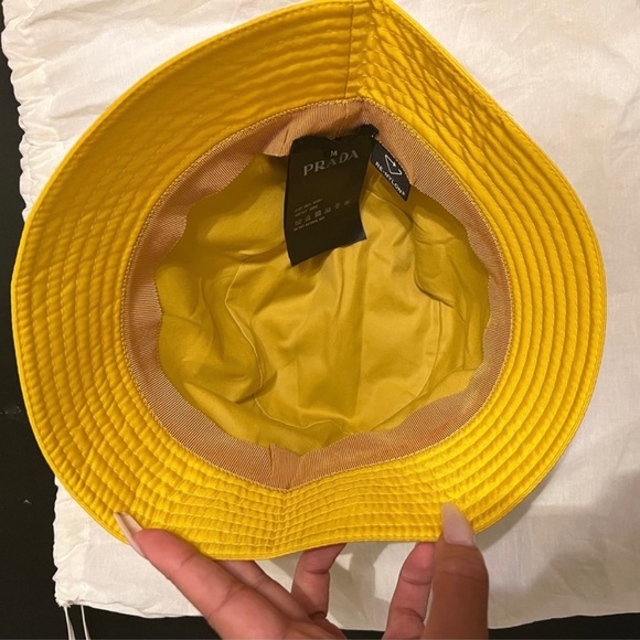 Prada Yellow Bucket Hat - Picture 4 of 8